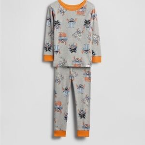 NWT Baby Gap Disney
Lilo and Stitch Halloween Organic
Cotton Pajamas Gray Size 2